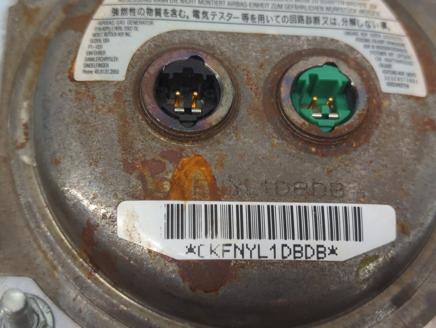 2003-2004 Jeep Grand Cherokee Air Bag Driver Left Steering Wheel Mounted - Oemusedautoparts1.com