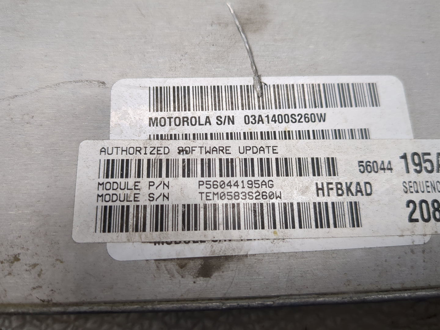 2003 Jeep Liberty PCM Engine Control Computer ECU ECM PCU OEM P/N:P56044195AG 56044195A Fits OEM Used Auto Parts - Oemusedau