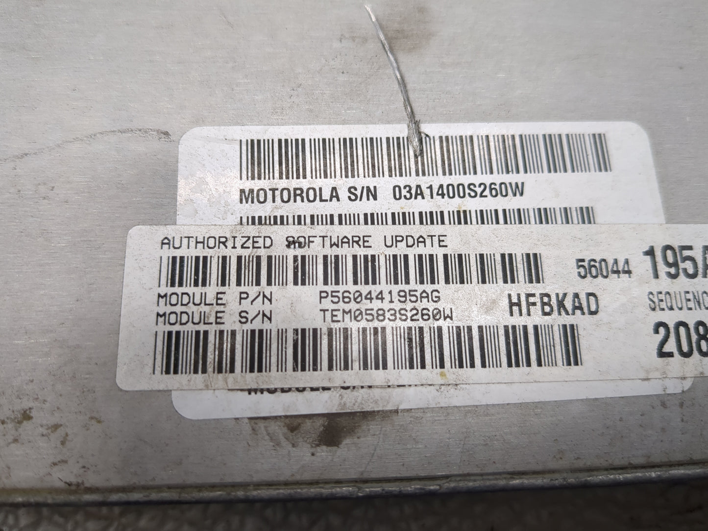2003 Jeep Liberty PCM Engine Control Computer ECU ECM PCU OEM P/N:P56044195AG 56044195A Fits OEM Used Auto Parts - Oemusedau
