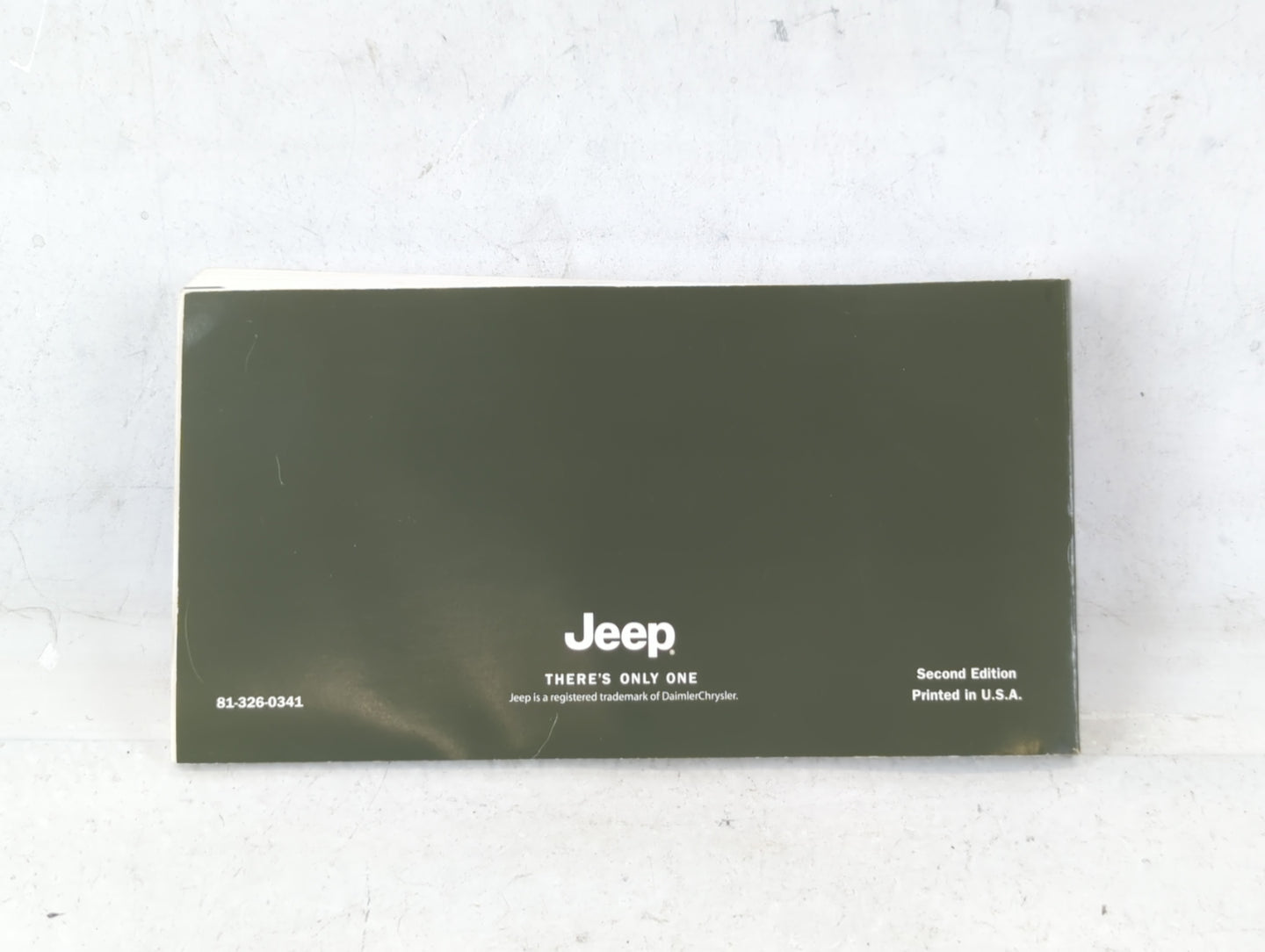 2003 Jeep Liberty Owners Manual Book Guide P/N:81-326-0341 OEM Used Auto Parts - Oemusedautoparts1.com
