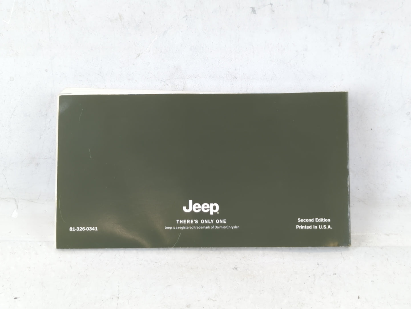 2003 Jeep Liberty Owners Manual Book Guide P/N:81-326-0341 OEM Used Auto Parts - Oemusedautoparts1.com