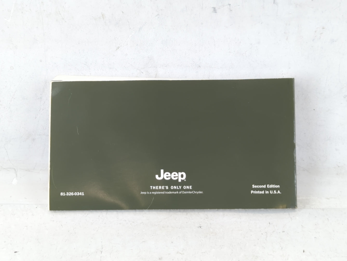 2003 Jeep Liberty Owners Manual Book Guide P/N:81-326-0341 OEM Used Auto Parts - Oemusedautoparts1.com