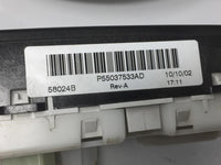 2003 Jeep Liberty Climate Control Module Temperature AC/Heater Replacement P/N:P55037533AD Fits Fits 2002 OEM Used Auto Part