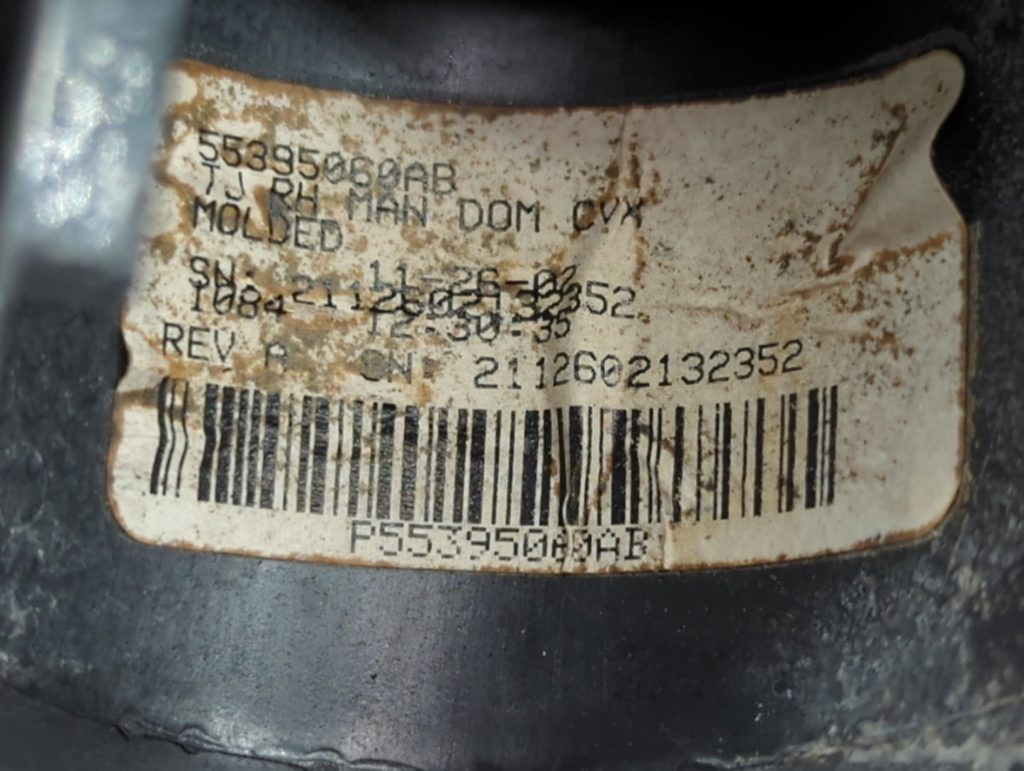 2003-2006 Jeep Wrangler Passenger Side View Mirror - Right Door Mirror OEM Used - Oemusedautoparts1.com