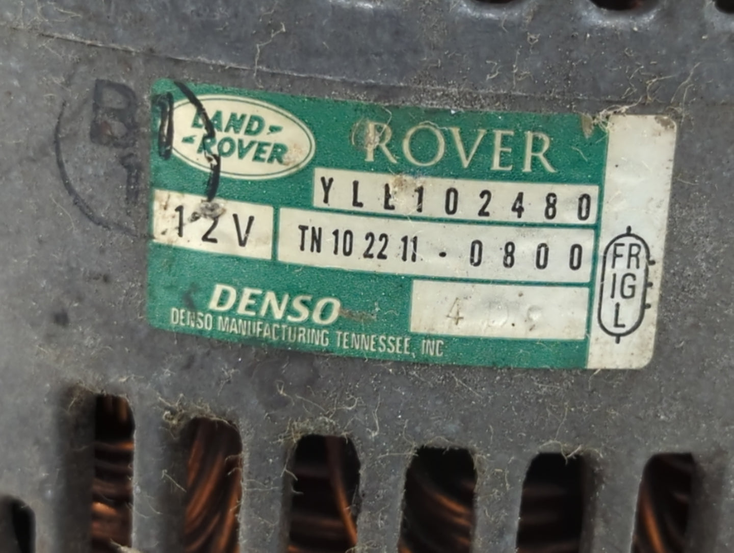 2002-2005 Land Rover Freelander Alternator Replacement Generator Charging Assembly Engine OEM P/N:TN 10 22 11 0800 YLL102480