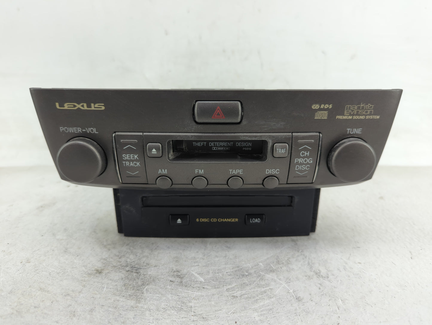 2001-2004 Lexus Ls430 Radio AM FM Cd Player Receiver Replacement P/N:86120-50590 Fits Fits 2001 2002 2003 2004 OEM Used Auto