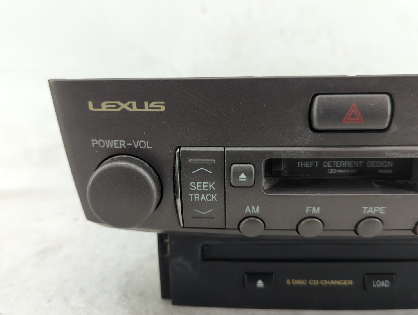2001-2004 Lexus Ls430 Radio AM FM Cd Player Receiver Replacement P/N:86120-50590 Fits Fits 2001 2002 2003 2004 OEM Used Auto