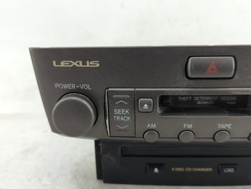 2001-2004 Lexus Ls430 Radio AM FM Cd Player Receiver Replacement P/N:86120-50590 Fits Fits 2001 2002 2003 2004 OEM Used Auto Parts