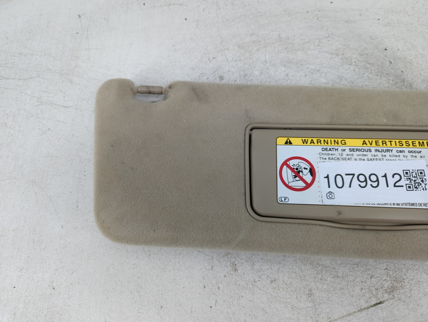 2003 Lexus Rx300 Sun Visor Shade Replacement Passenger Right Mirror Fits OEM Used Auto Parts - Oemusedautoparts1.com
