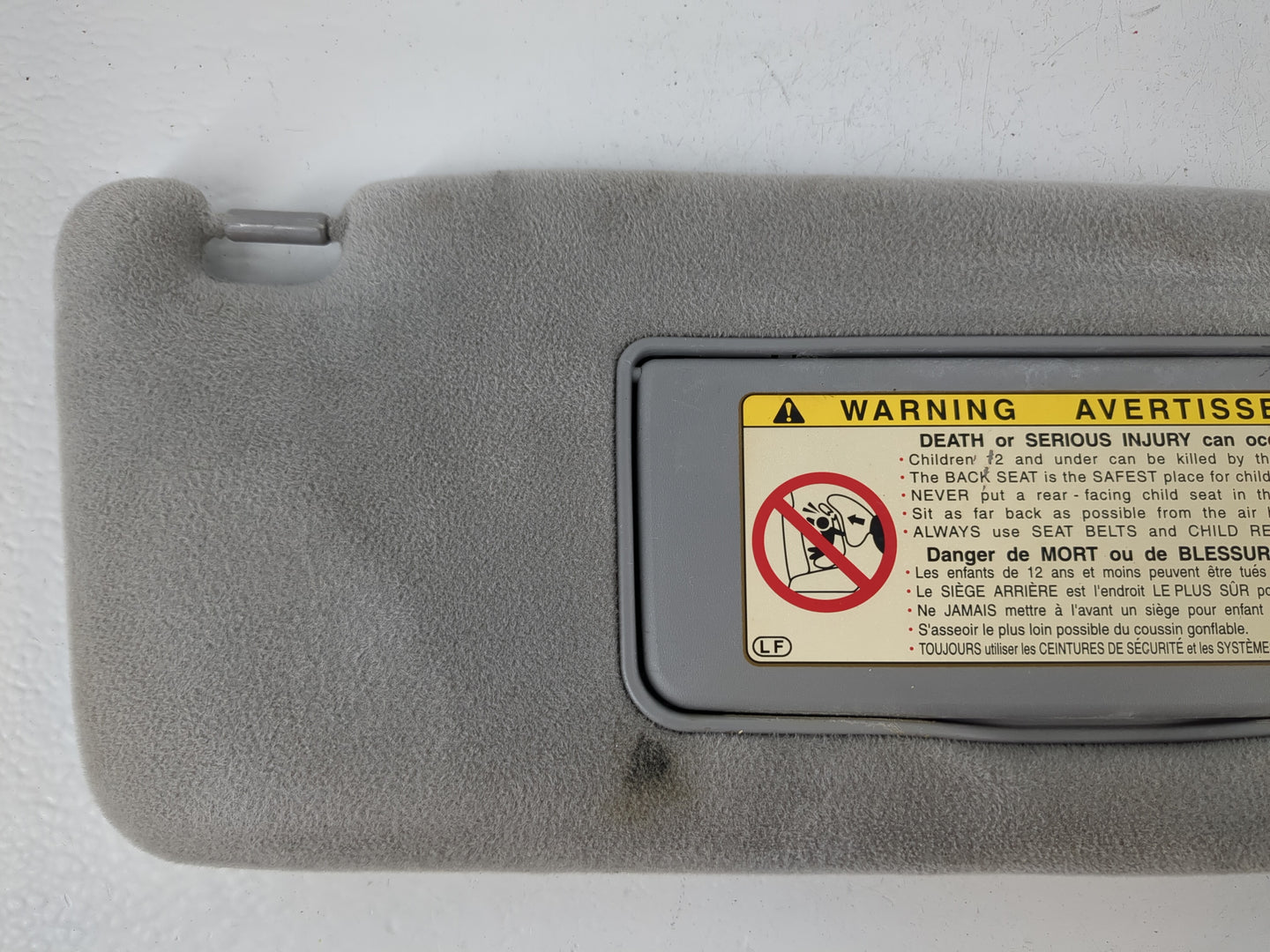 2003 Lexus Rx300 Sun Visor Shade Replacement Passenger Right Mirror Fits OEM Used Auto Parts - Oemusedautoparts1.com