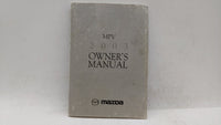 2003 Mazda Mpv Owners Manual Book Guide OEM Used Auto Parts - Oemusedautoparts1.com
