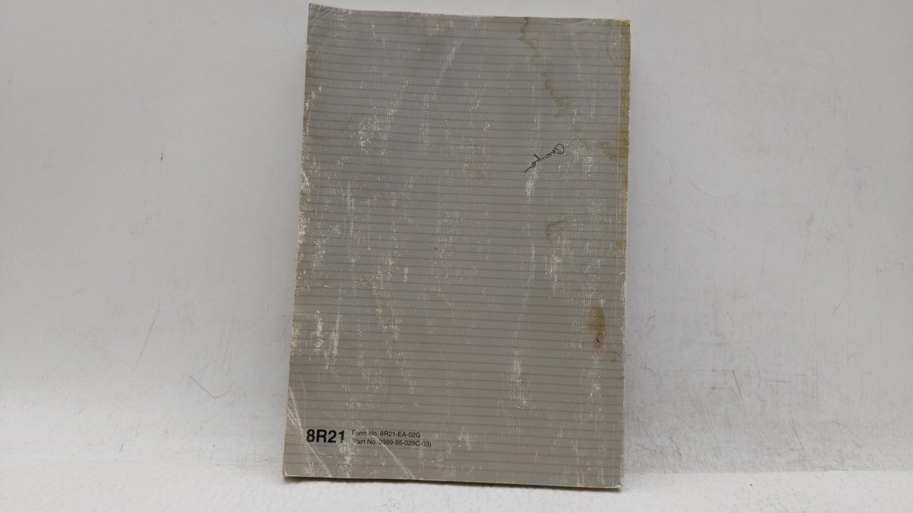 2003 Mazda Mpv Owners Manual Book Guide OEM Used Auto Parts - Oemusedautoparts1.com