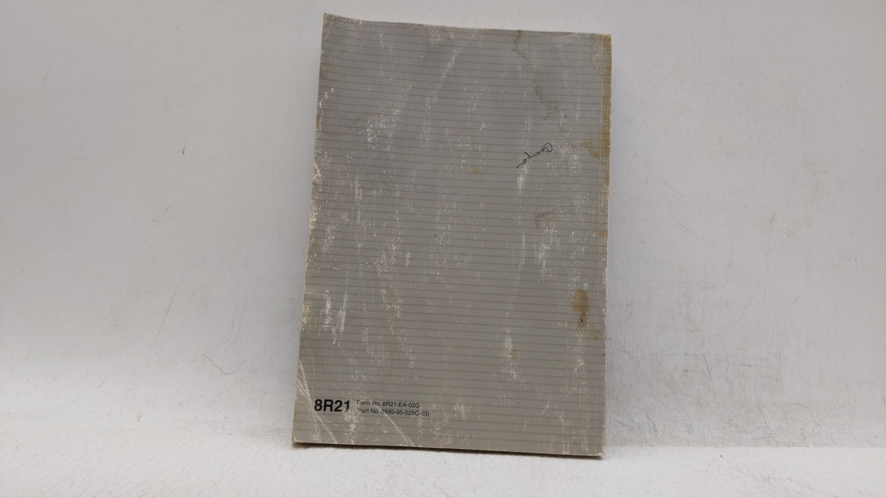 2003 Mazda Mpv Owners Manual Book Guide OEM Used Auto Parts - Oemusedautoparts1.com