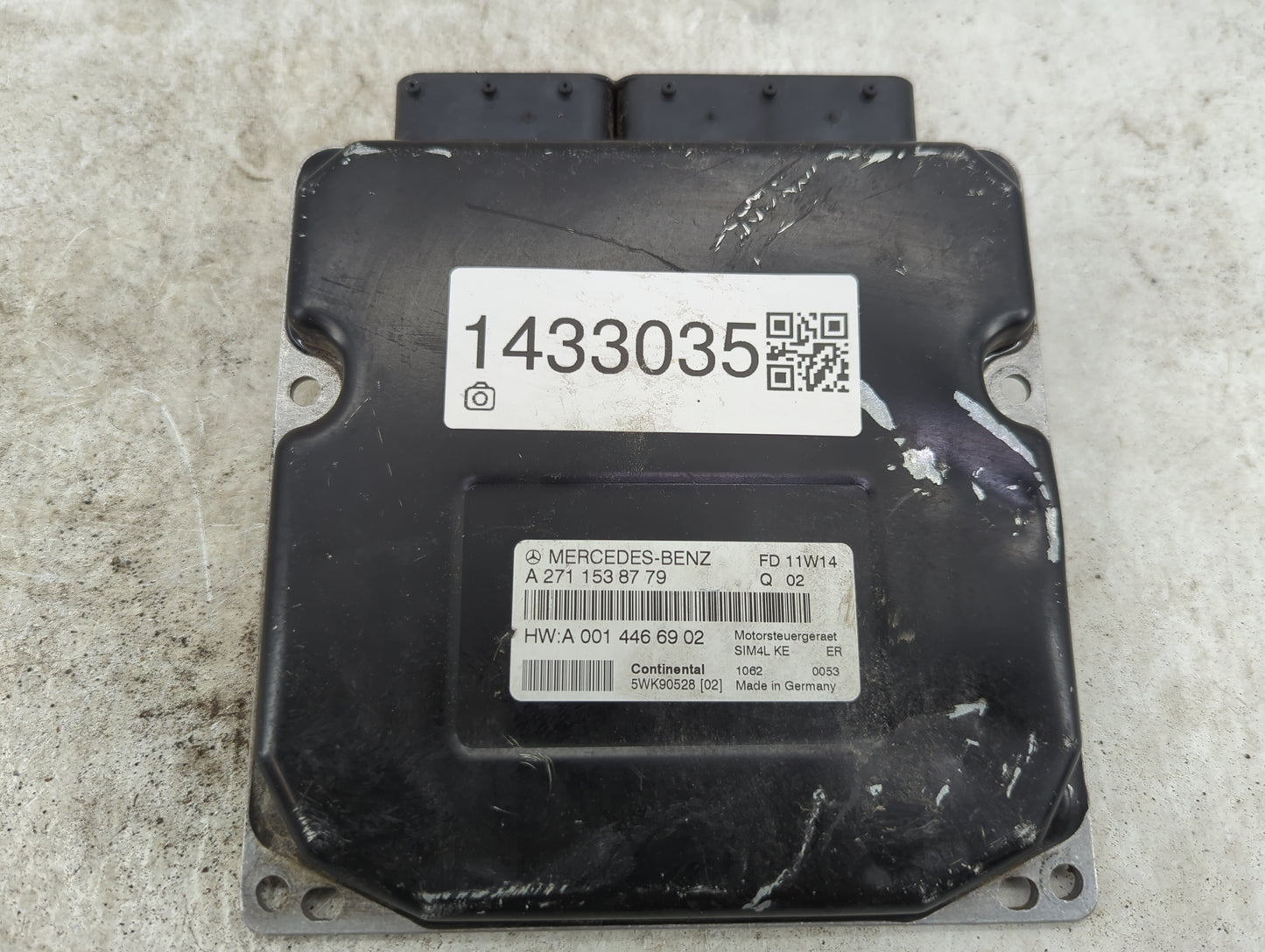 2003 Mercedes-Benz C230 PCM Engine Control Computer ECU ECM PCU OEM P/N:A2711538779 A0014466902, 5WK90528 Fits OEM Used Auto