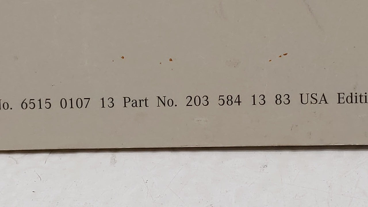 2003 Mercedes-Benz C300 Owners Manual Book Guide OEM Used Auto Parts - Oemusedautoparts1.com