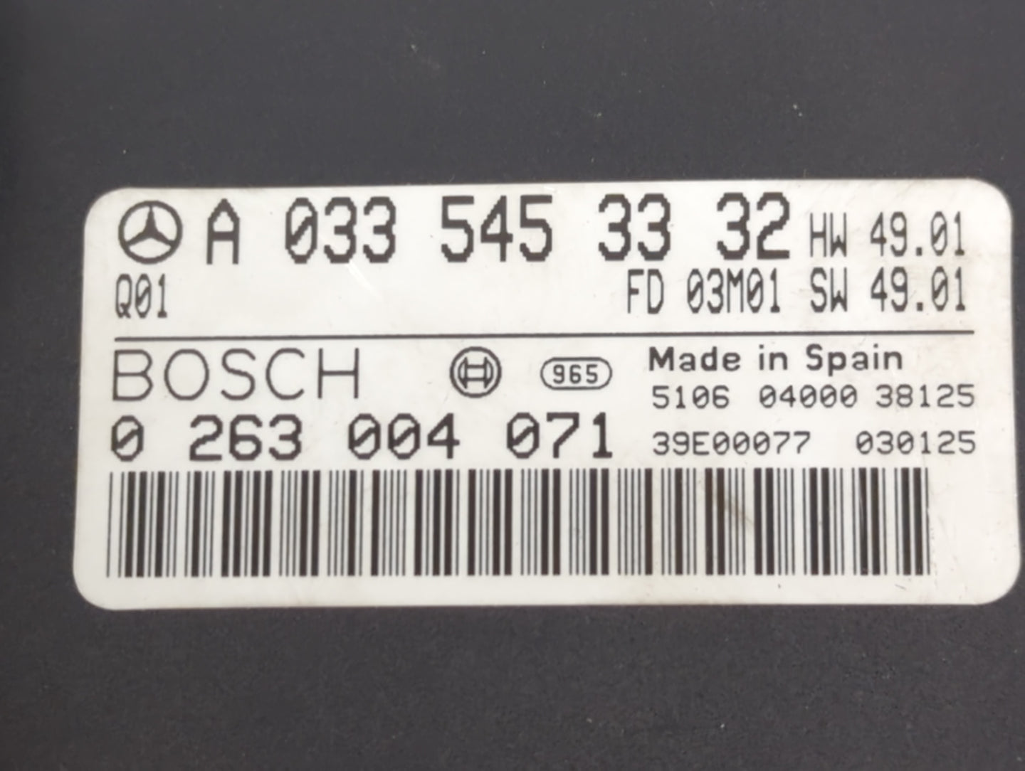 2003 Mercedes-benz Cl500 - Oemusedautoparts1.com