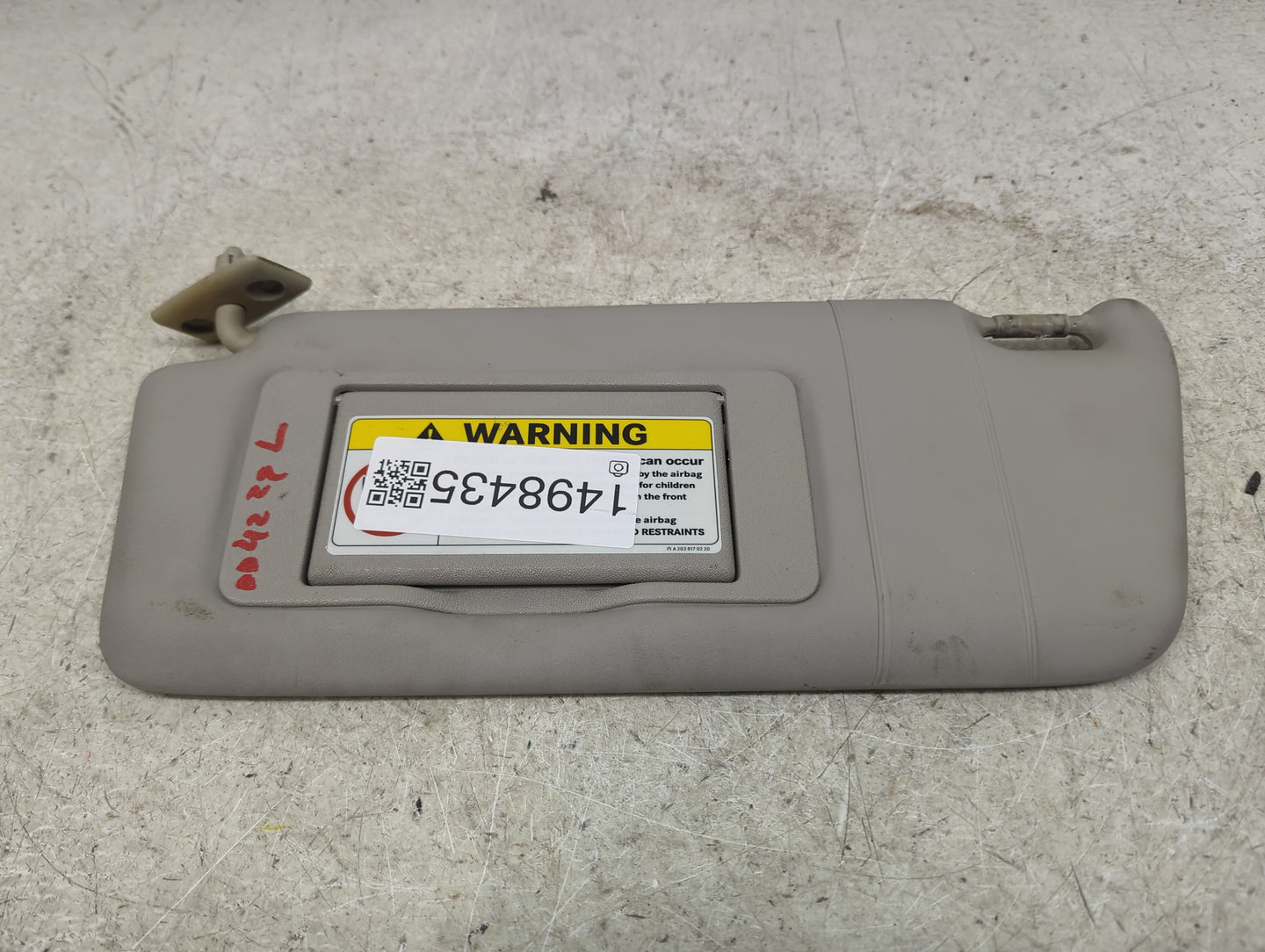 2003 Mercedes-Benz Clk500 Sun Visor Shade Replacement Driver Left Mirror Fits OEM Used Auto Parts - Oemusedautoparts1.com