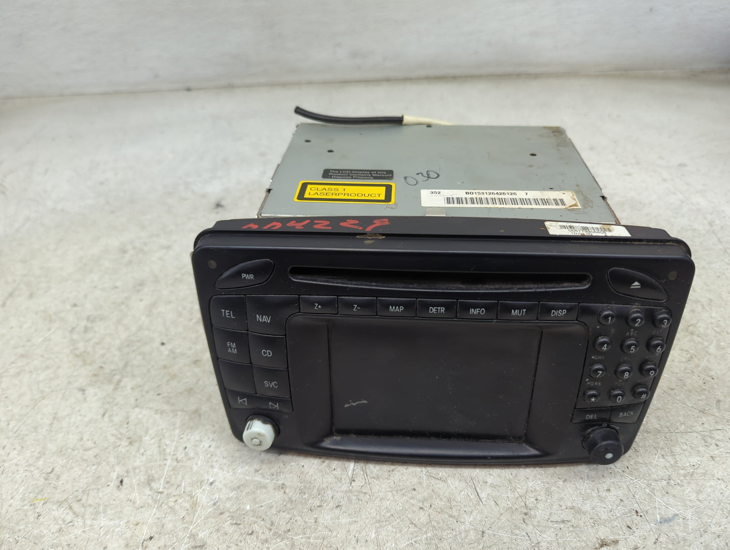 2003 Mercedes-Benz Clk500 Radio AM FM Cd Player Receiver Replacement P/N:B0153126426126 1034324, 8618001123, 1000291 Fits OE