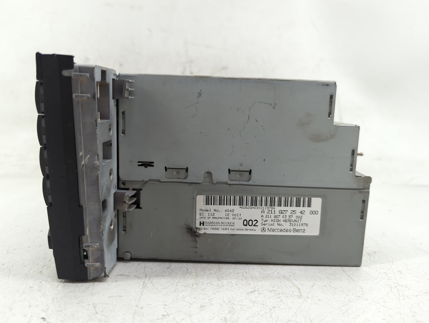 2003-2004 Mercedes-Benz E320 Radio AM FM Cd Player Receiver Replacement Fits Fits 2003 2004 OEM Used Auto Parts - Oemusedaut
