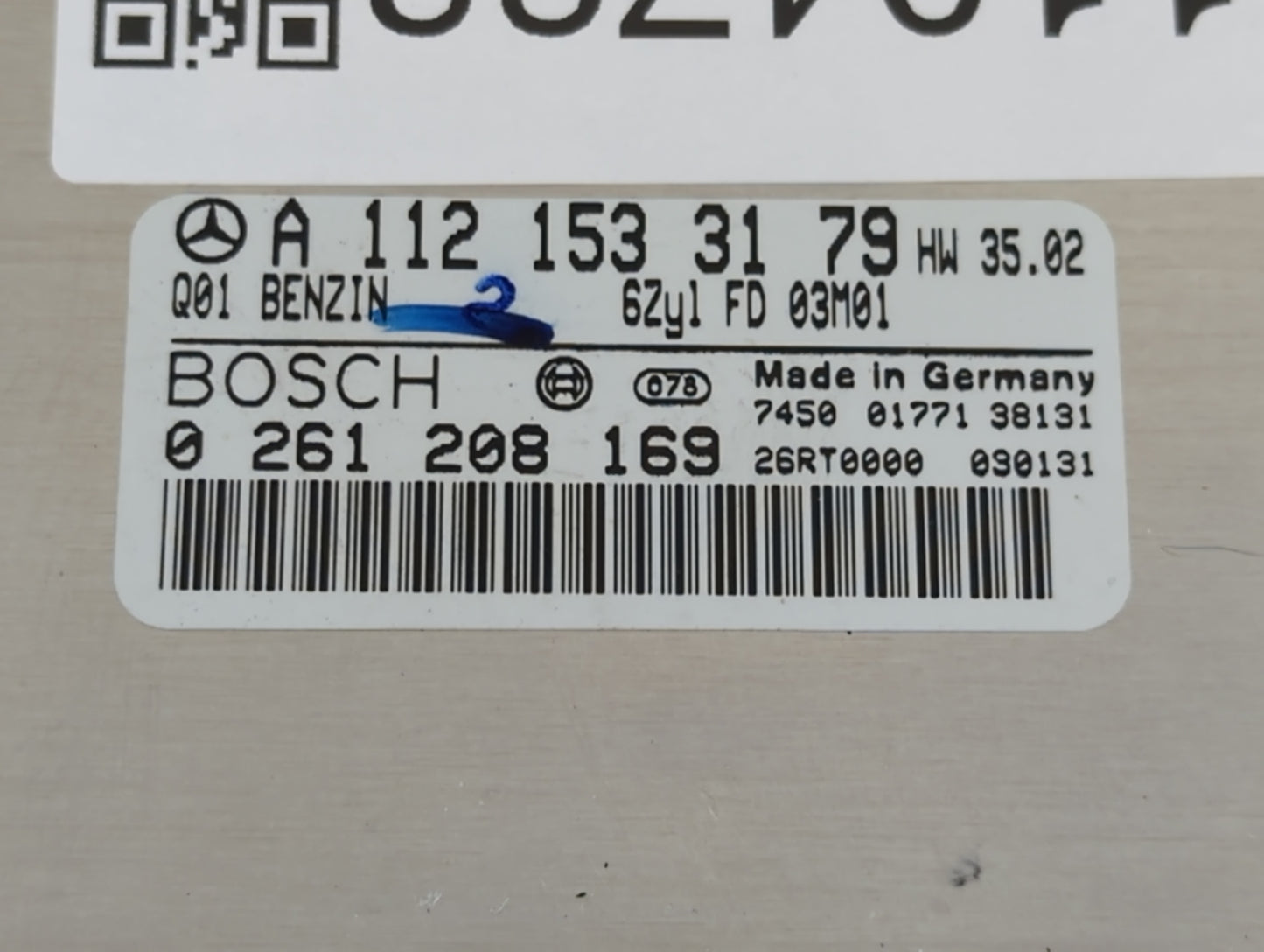 2003 Mercedes-Benz E350 PCM Engine Control Computer ECU ECM PCU OEM P/N:A 112 153 31 79 Fits Fits 2004 2005 2006 OEM Used Au