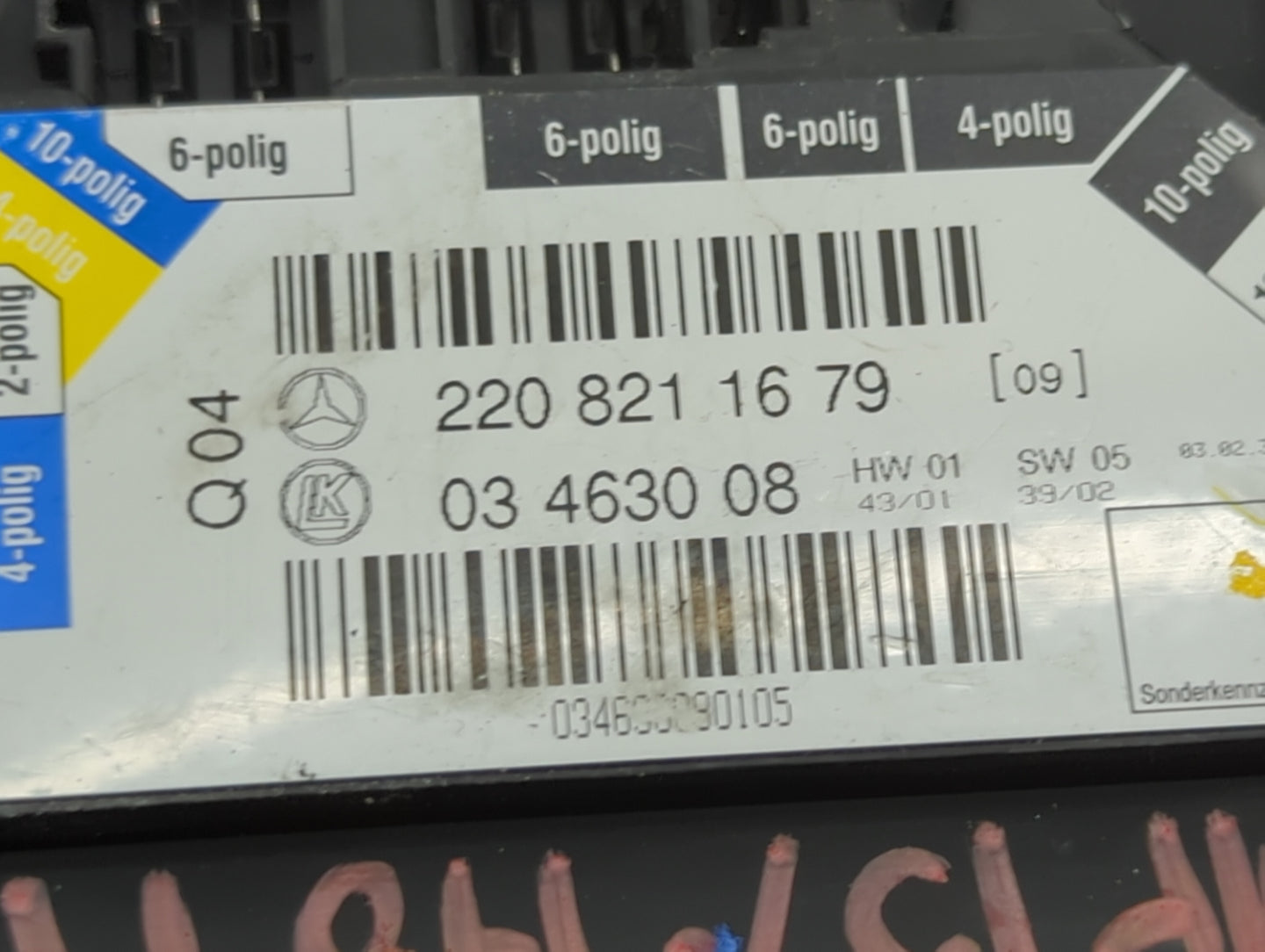 2003 Mercedes-benz S-class Passenger Right Seat Switch - Oemusedautoparts1.com