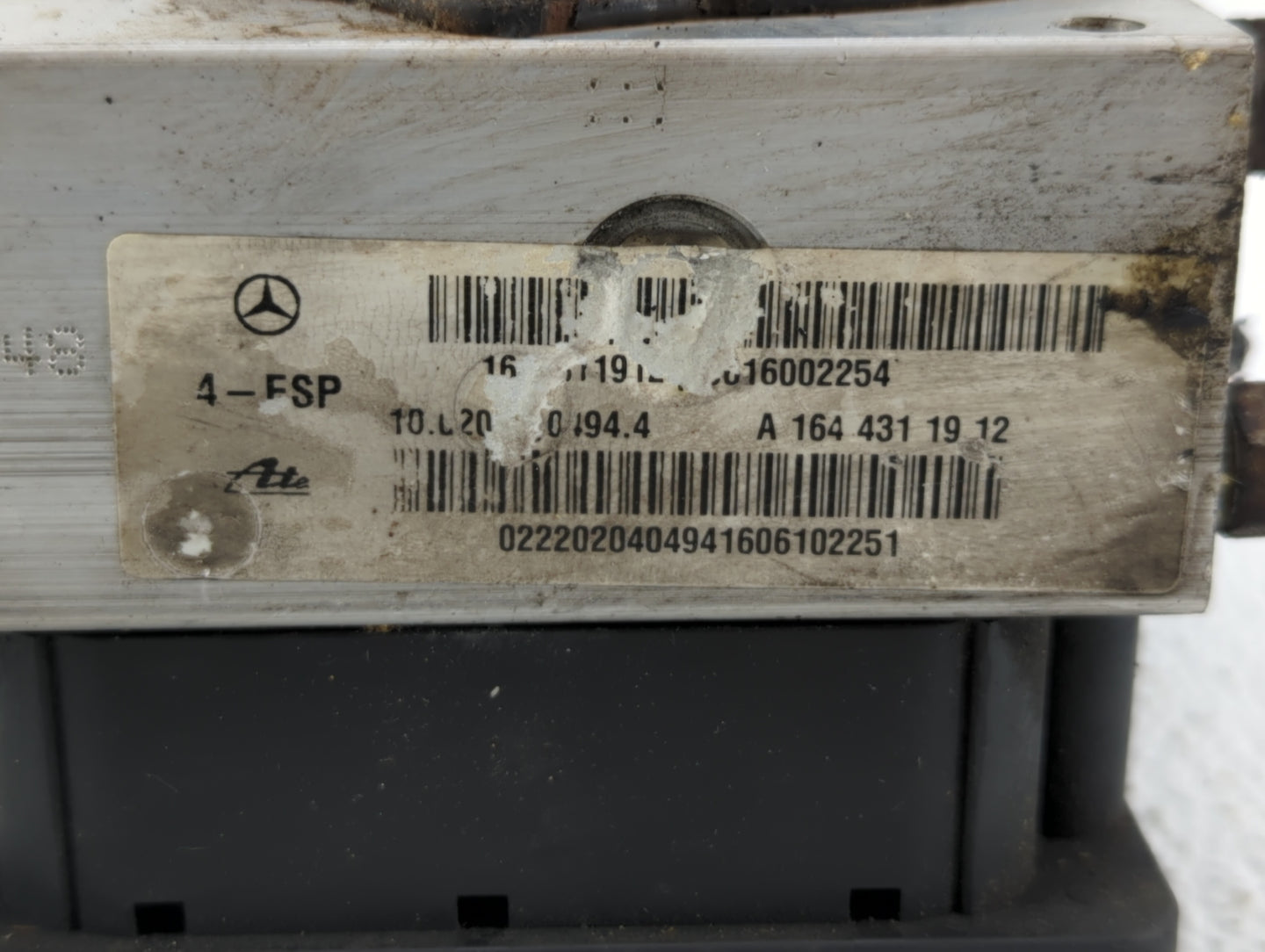 2001-2006 Mercedes-Benz S430 ABS Pump Control Module Replacement P/N:A 164 431 19 12 Fits Fits 2000 2001 2002 2003 2004 2005