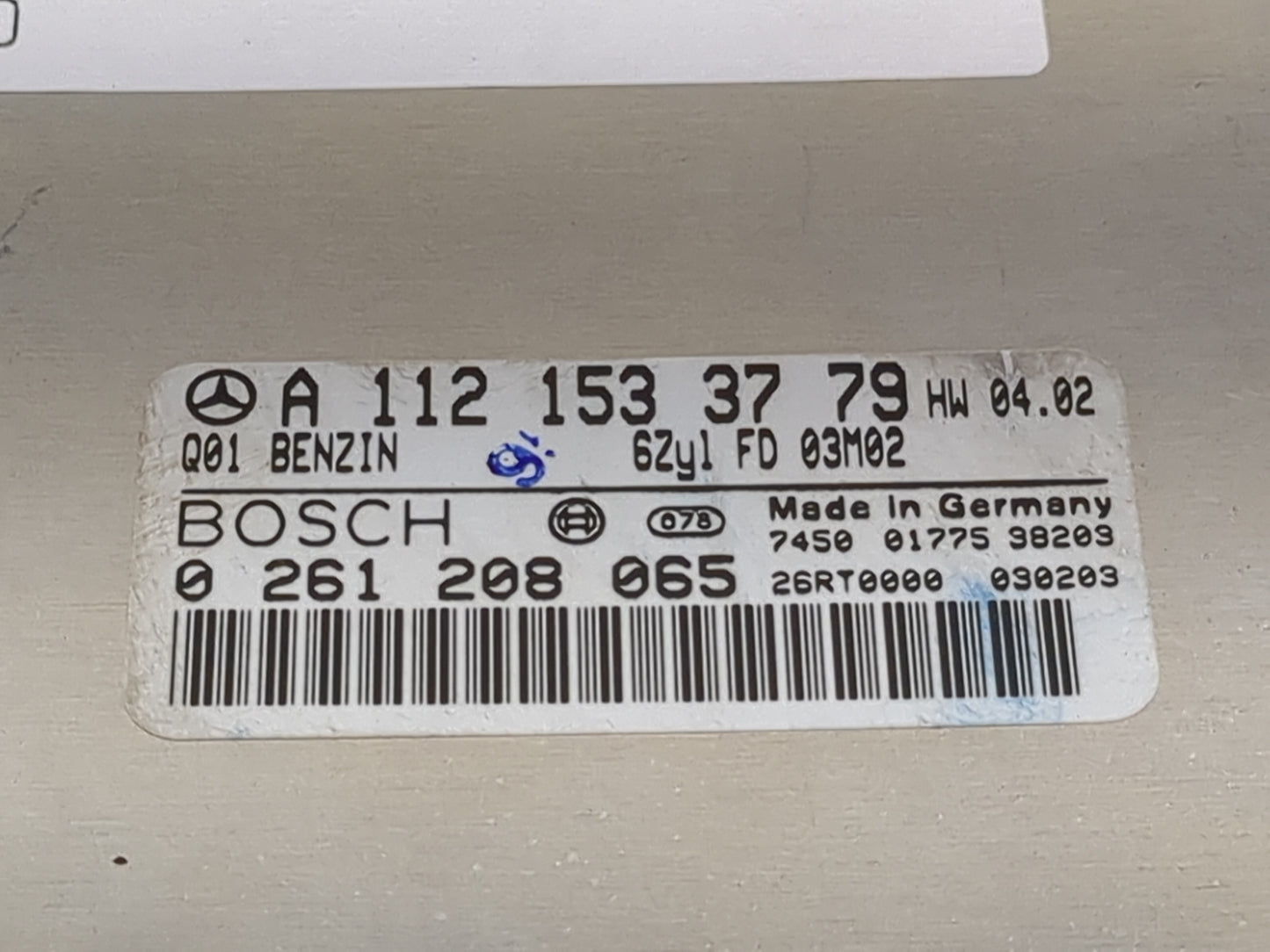 2003 Mercedes C-Class PCM Engine Control Computer ECU ECM PCU OEM P/N:A1121533779 0261208065 Fits Fits 2004 2005 2006 OEM Us