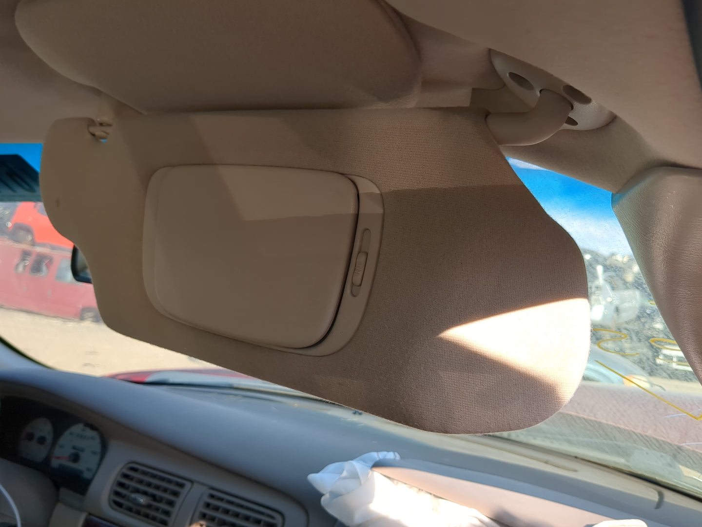 2000-2003 Mercury Sable Sun Visor Shade Replacement Passenger Right Mirror Fits Fits 2000 2001 2002 2003 OEM Used Auto Parts