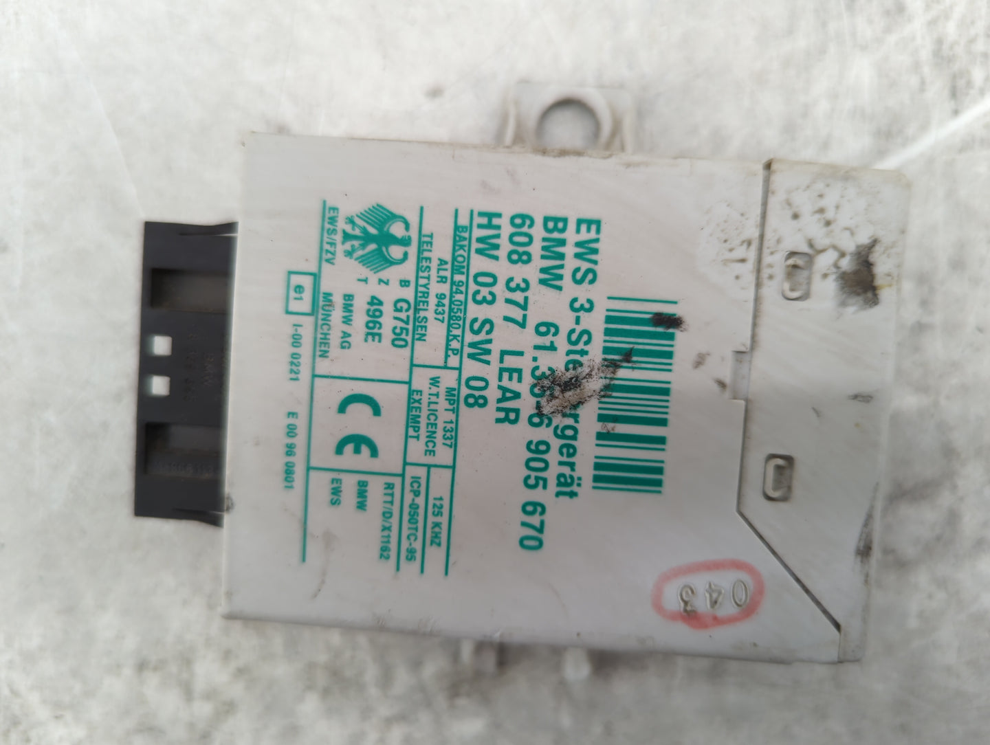 2003 Mini Cooper Headlamp Control Module 608377|61356905670|hw03sw08 - Oemusedautoparts1.com