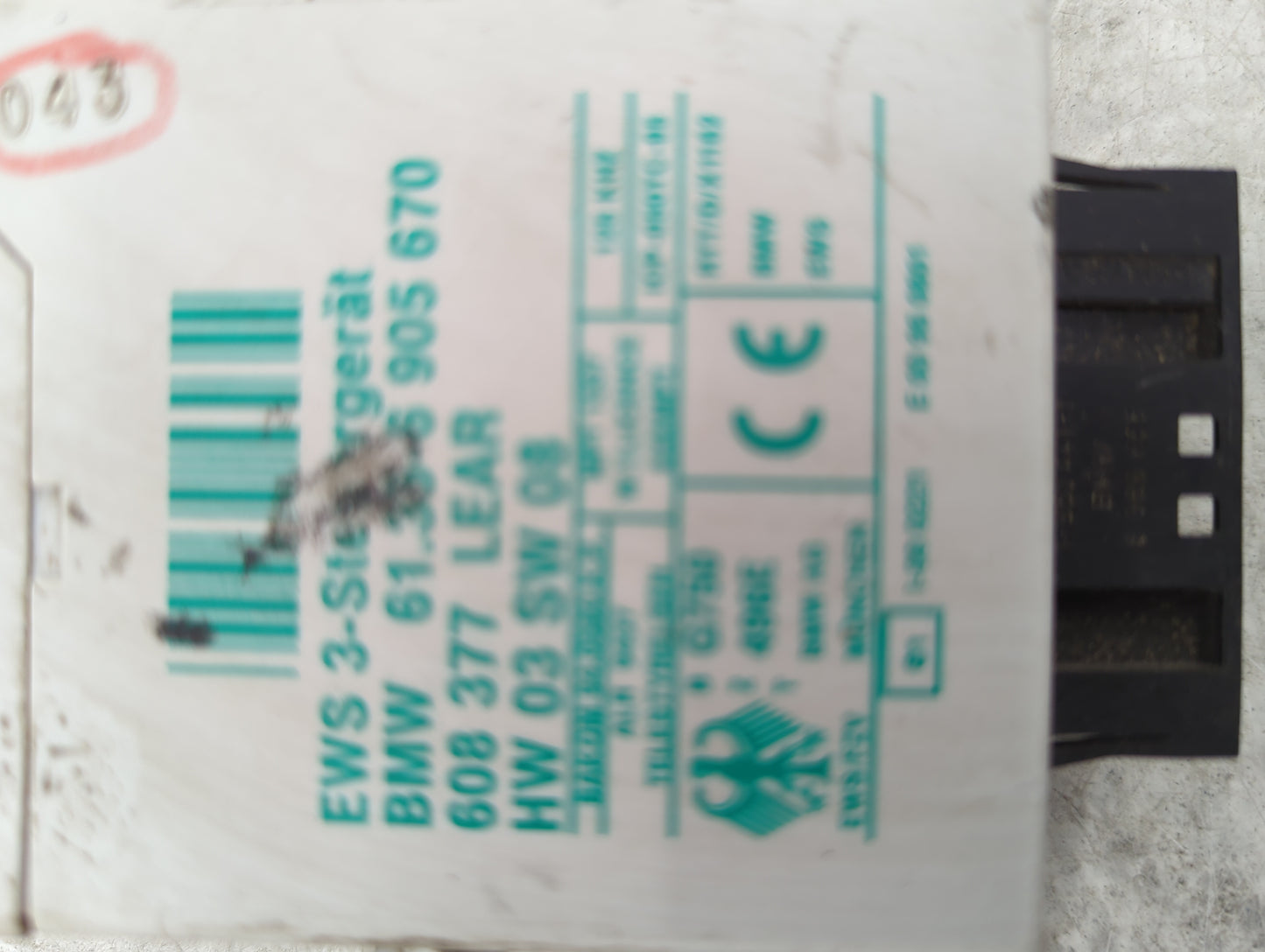 2003 Mini Cooper Headlamp Control Module 608377|61356905670|hw03sw08 - Oemusedautoparts1.com