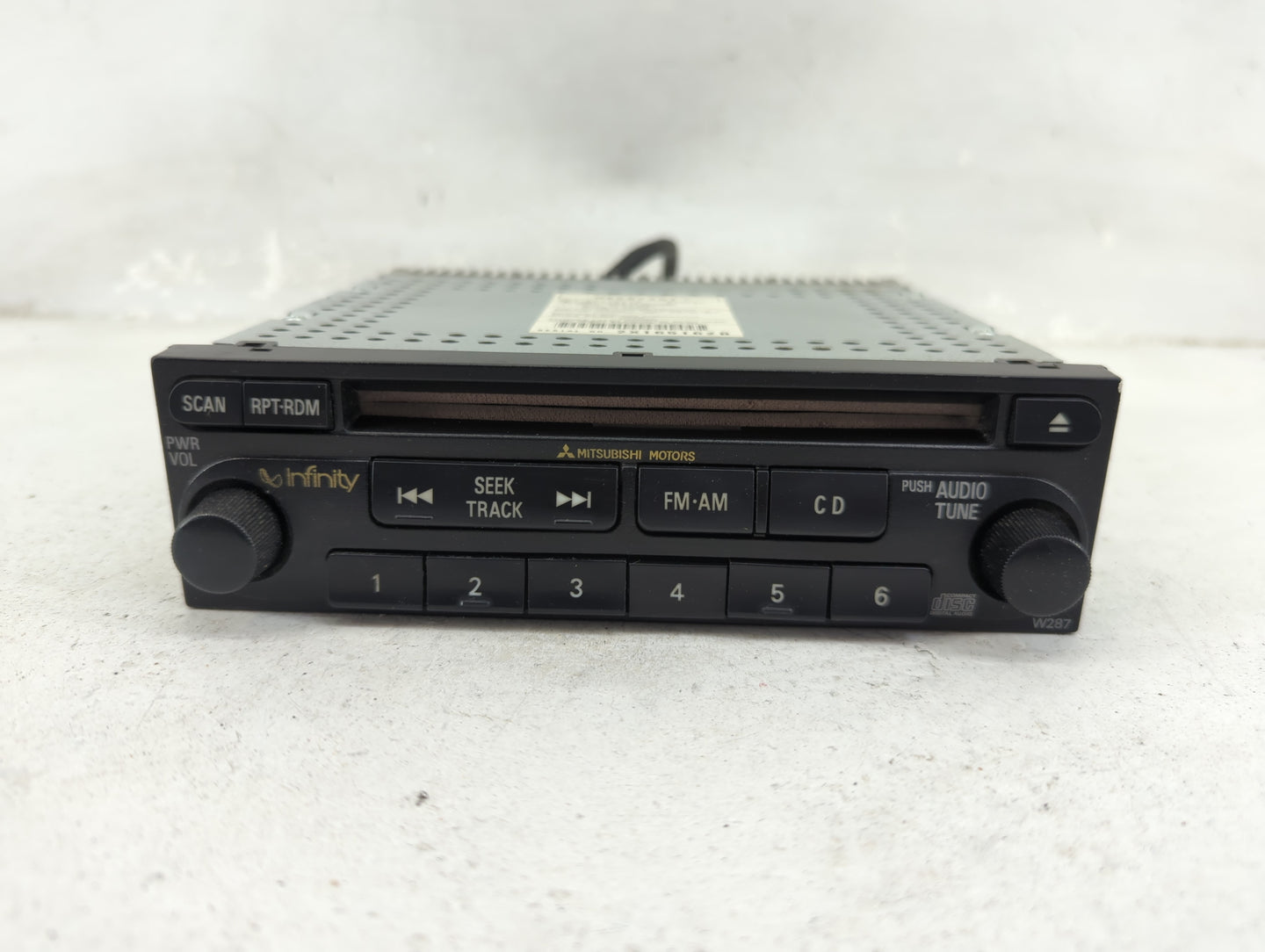 2003-2005 Mitsubishi Eclipse Radio AM FM Cd Player Receiver Replacement P/N:MR587251 Fits Fits 2003 2004 2005 OEM Used Auto 