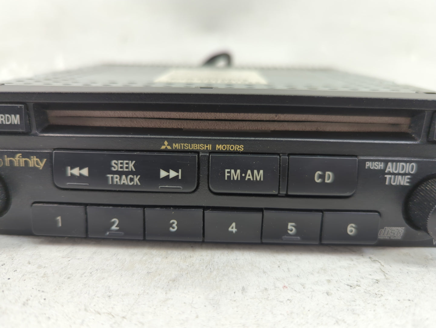 2003-2005 Mitsubishi Eclipse Radio AM FM Cd Player Receiver Replacement P/N:MR587251 Fits Fits 2003 2004 2005 OEM Used Auto 