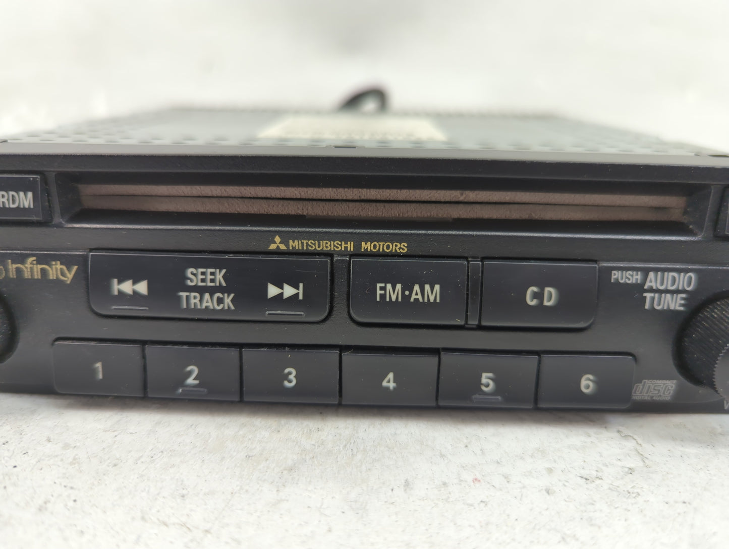 2003-2005 Mitsubishi Eclipse Radio AM FM Cd Player Receiver Replacement P/N:MR587251 Fits Fits 2003 2004 2005 OEM Used Auto 