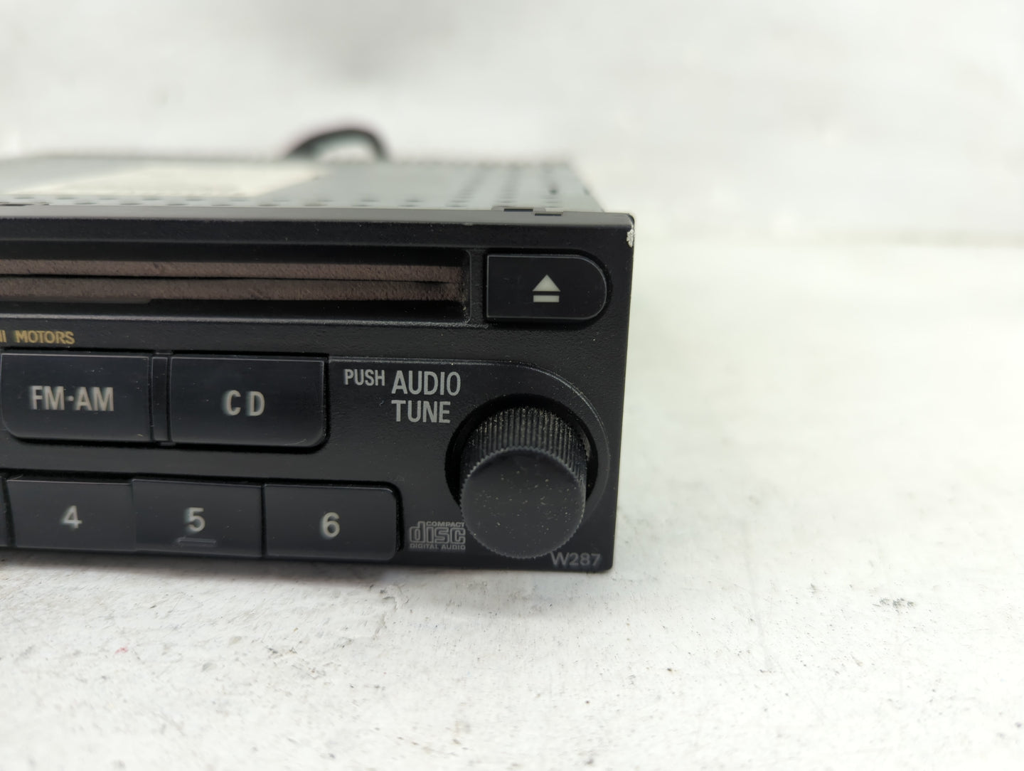 2003-2005 Mitsubishi Eclipse Radio AM FM Cd Player Receiver Replacement P/N:MR587251 Fits Fits 2003 2004 2005 OEM Used Auto 