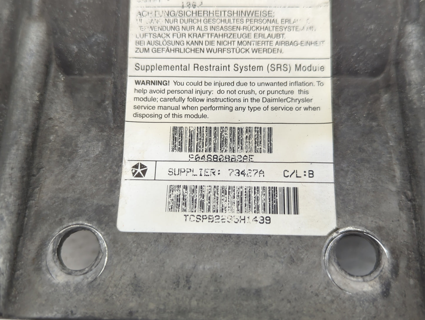 1997-2004 Mitsubishi Montero Sport Air Bag Passenger Right Dashboard Oem - Oemusedautoparts1.com