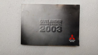 compare product 2003 Mitsubishi Outlander Owners Manual Book Guide OEM Used Auto Parts