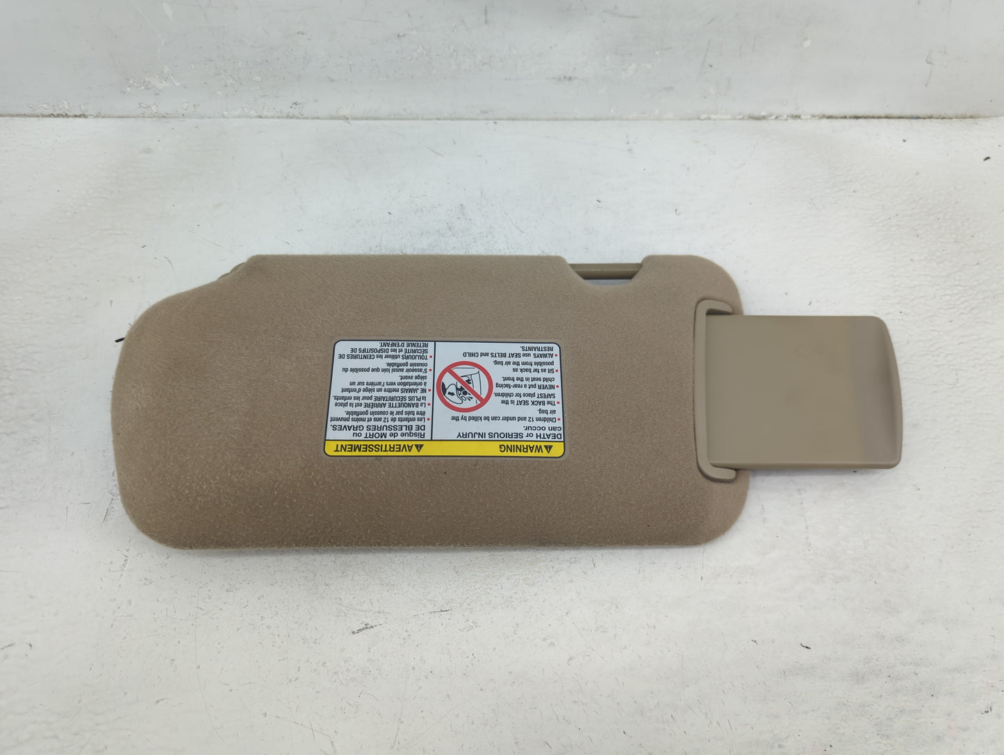 2002-2003 Nissan Altima Sun Visor Shade Replacement Passenger Right Mirror Fits Fits 2000 2001 2002 2003 OEM Used Auto Parts