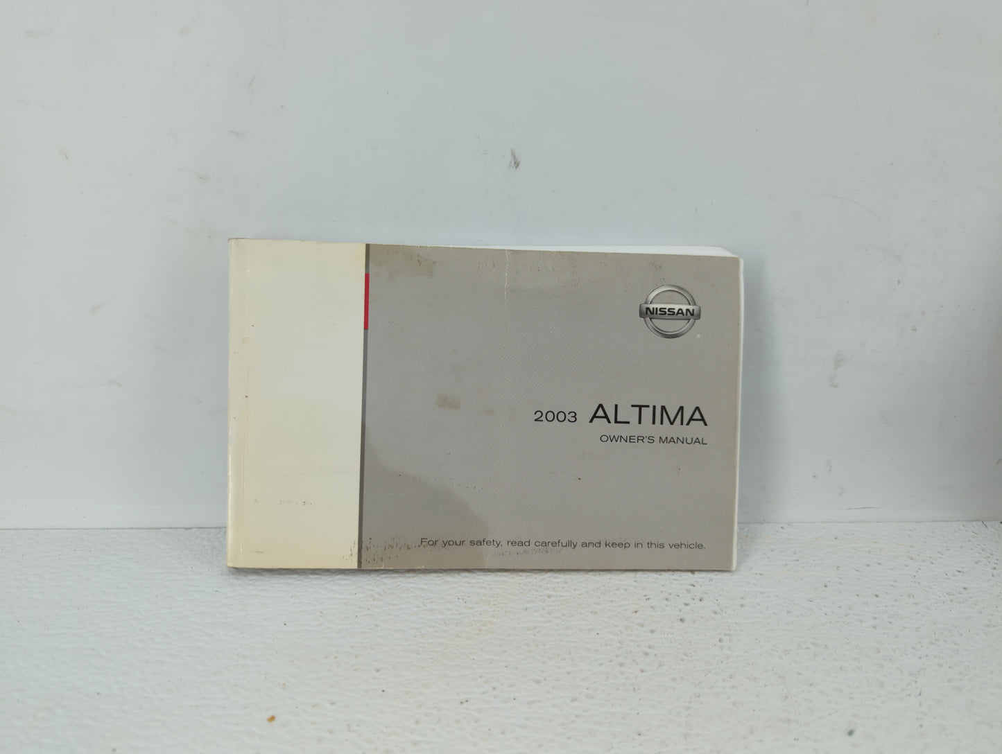 2003 Nissan Altima Owners Manual Book Guide OEM Used Auto Parts - Oemusedautoparts1.com