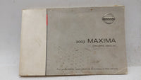 2003 Nissan Maxima Owners Manual Book Guide OEM Used Auto Parts - Oemusedautoparts1.com