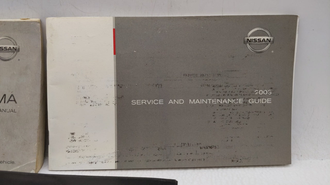 2003 Nissan Maxima Owners Manual Book Guide OEM Used Auto Parts - Oemusedautoparts1.com