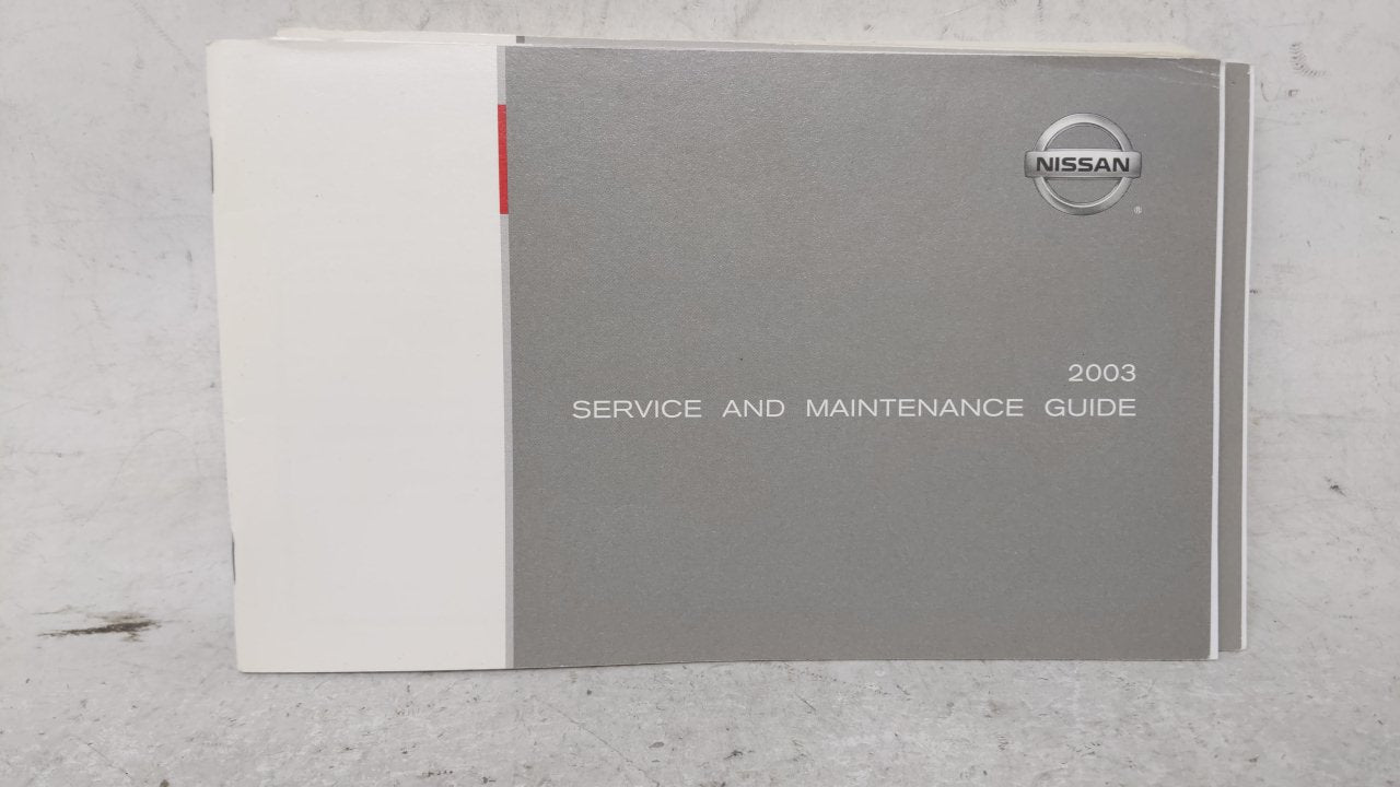 2003 Nissan Murano Owners Manual Book Guide OEM Used Auto Parts - Oemusedautoparts1.com