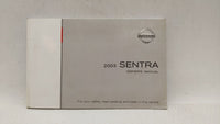 2003 Nissan Sentra Owners Manual Book Guide P/N:OM3E-0B15U0 OEM Used Auto Parts - Oemusedautoparts1.com
