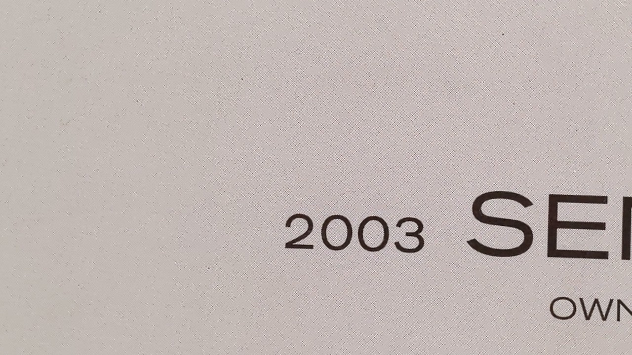 2003 Nissan Sentra Owners Manual Book Guide P/N:OM3E-0B15U0 OEM Used Auto Parts - Oemusedautoparts1.com