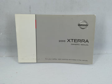 2003 Nissan Xterra Owners Manual Book Guide P/N:OM3E WD22U1 OEM Used Auto Parts - Oemusedautoparts1.com