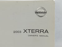 2003 Nissan Xterra Owners Manual Book Guide P/N:OM3E WD22U1 OEM Used Auto Parts - Oemusedautoparts1.com