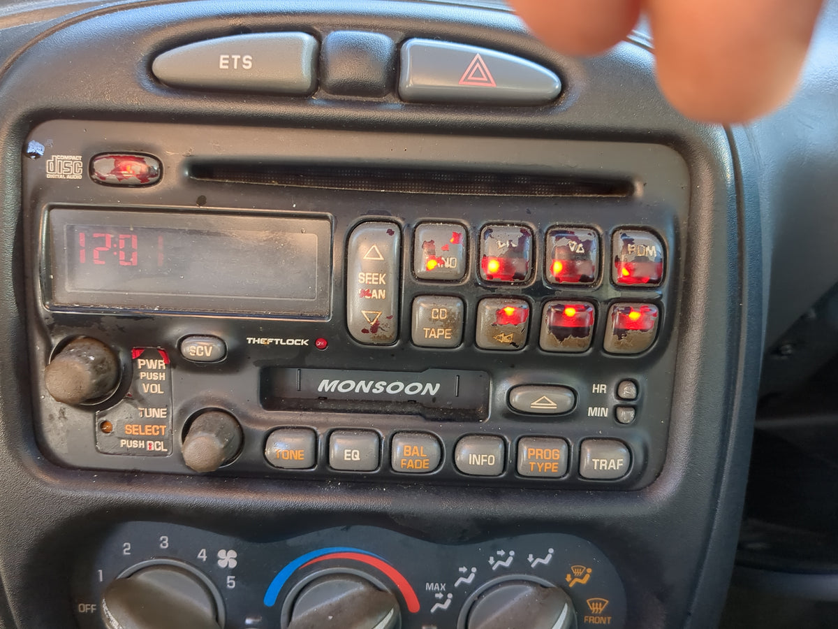 2003 Pontiac Grand Am Radio AM FM Cd Player Receiver Replacement Fits Fits 2004 OEM Used Auto Parts - Oemusedautoparts1.com