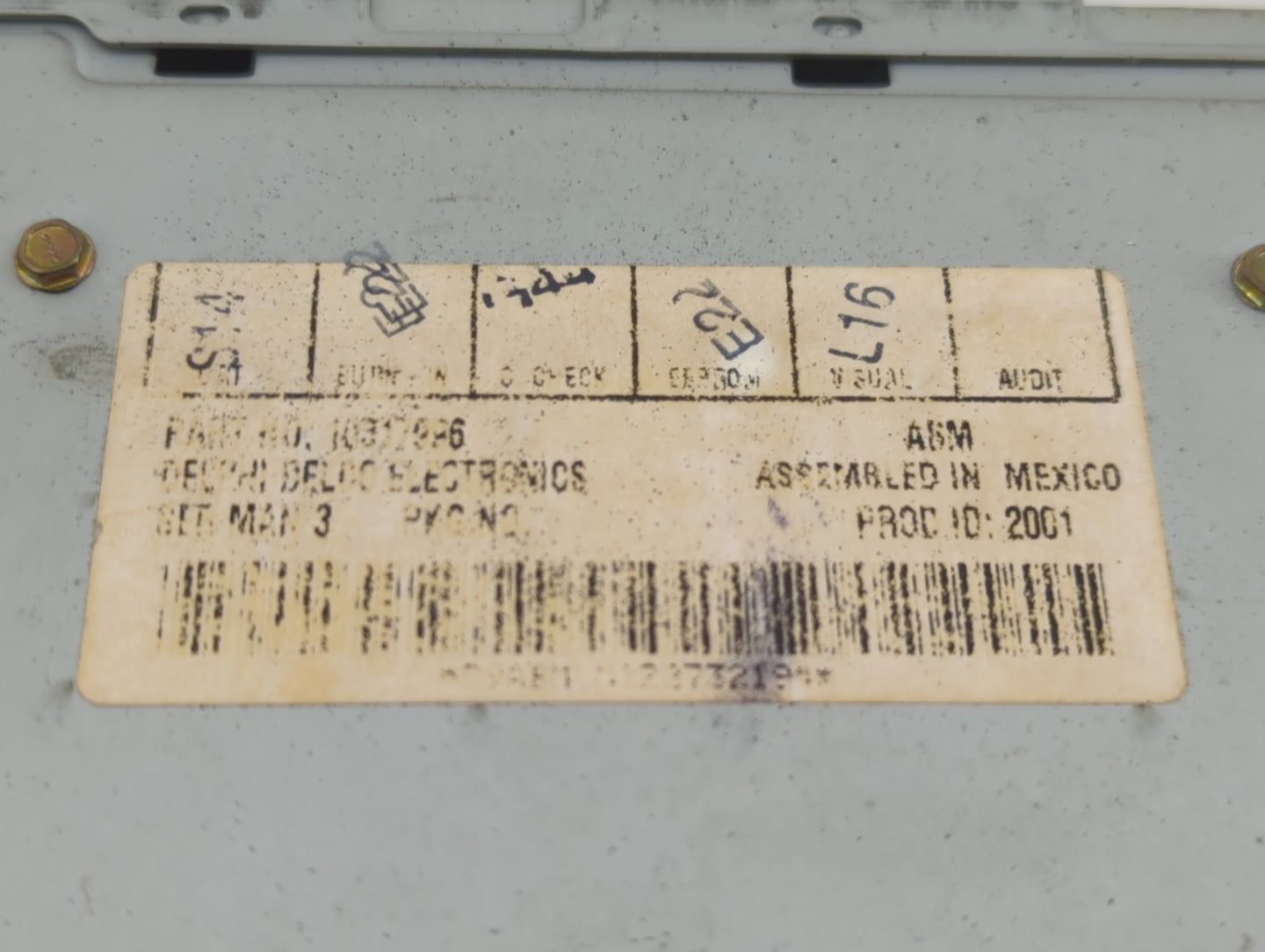 2003 Pontiac Grand Am Radio AM FM Cd Player Receiver Replacement Fits Fits 2004 OEM Used Auto Parts - Oemusedautoparts1.com