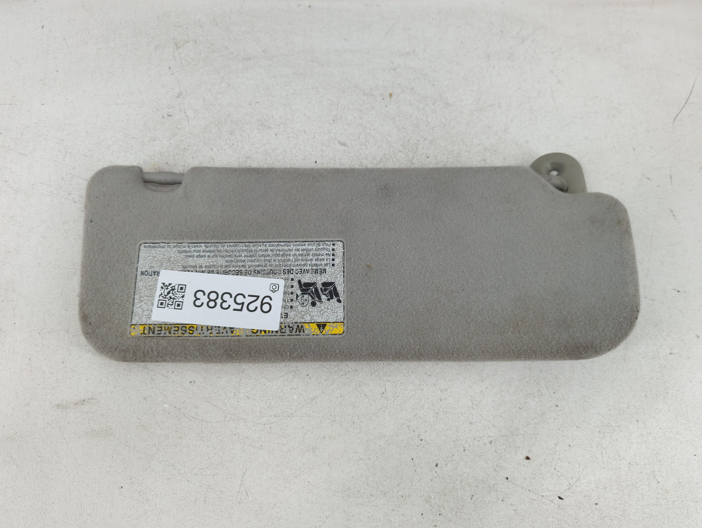 2003 Pontiac Vibe Sun Visor Shade Replacement Driver Left Mirror Fits OEM Used Auto Parts - Oemusedautoparts1.com