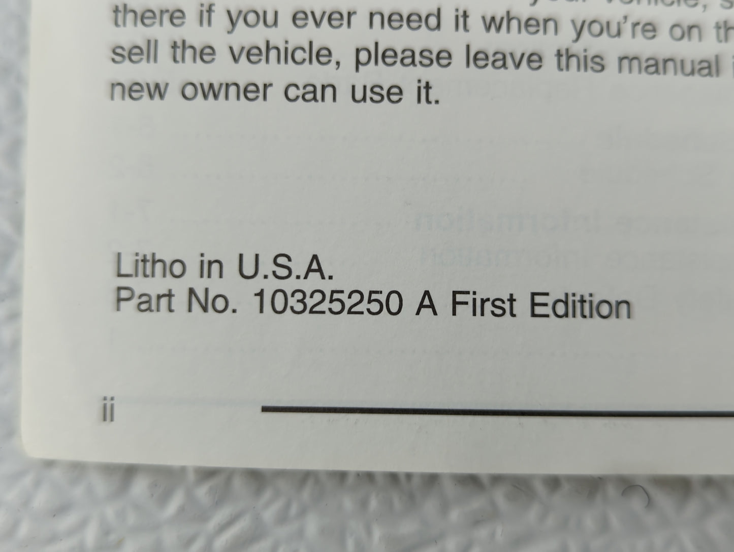 2003 Saab Monte Carlo Owners Manual Book Guide OEM Used Auto Parts - Oemusedautoparts1.com