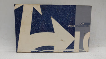 compare product 2003 Saturn Ion Owners Manual Book Guide OEM Used Auto Parts